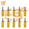 4mm 15A Yellow Color Female Socket Banana Connector Pack of 10